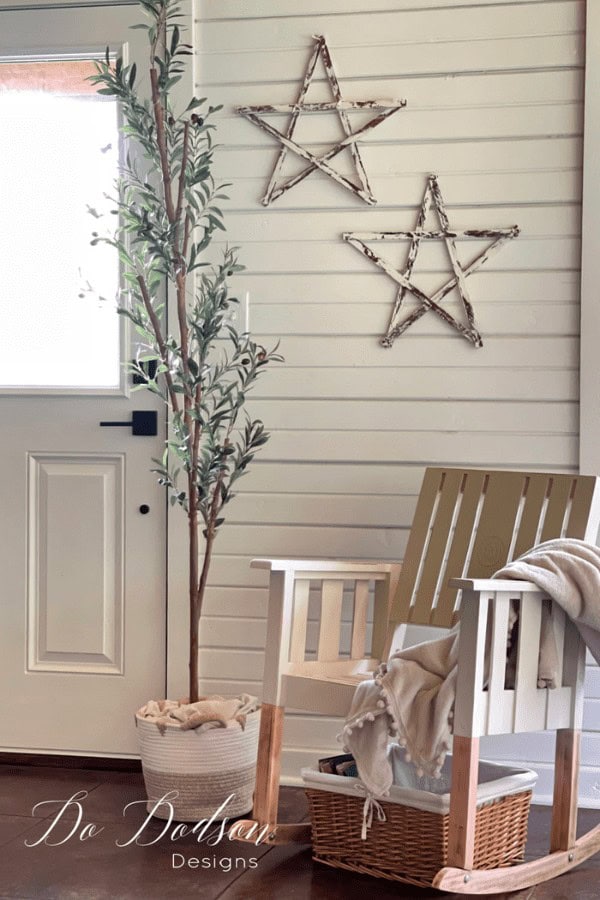 Wooden Stars Christmas Craft