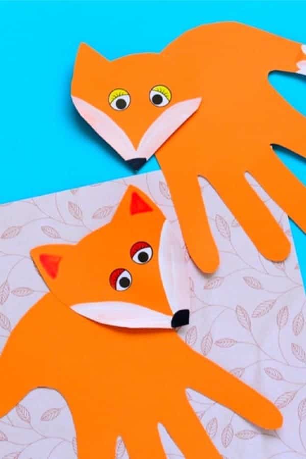 Handprint Fox Craft