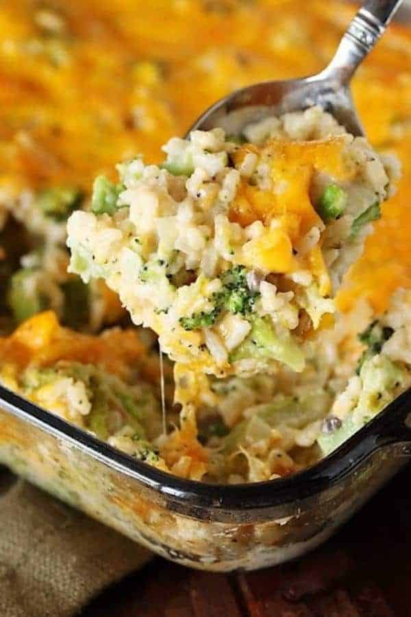 BROCCOLI-RICE CASSEROLE