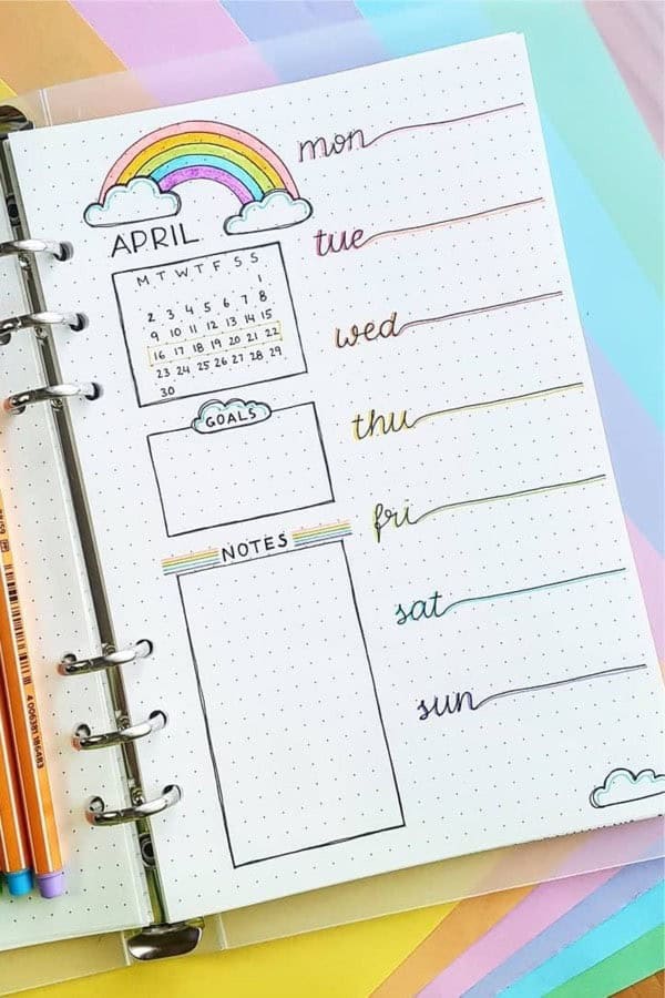 Spring Weekly Spread