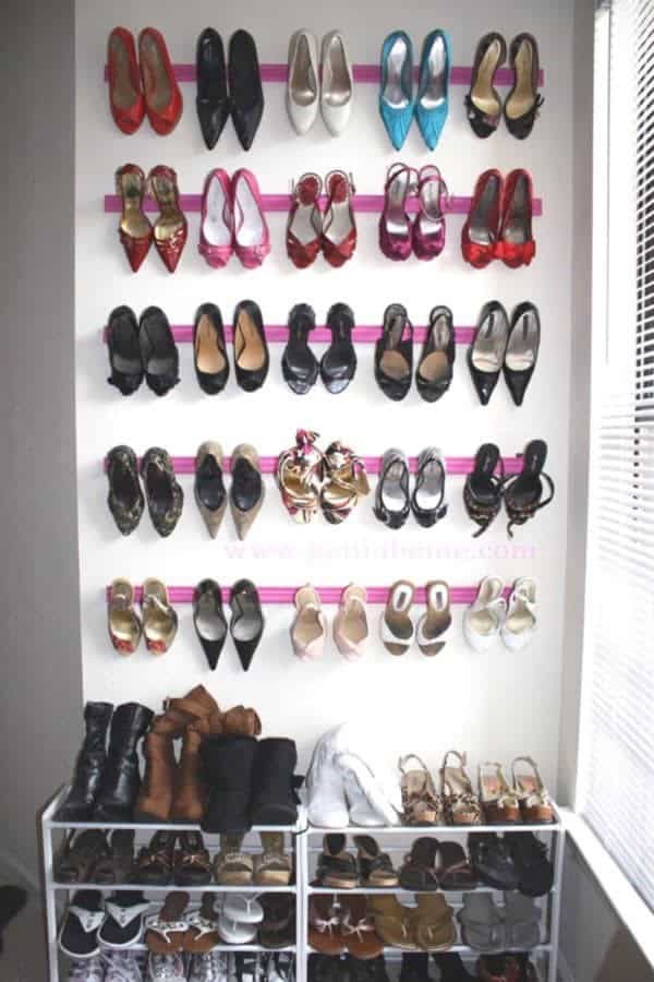 Crown Molding Shoe Rack Tutorial