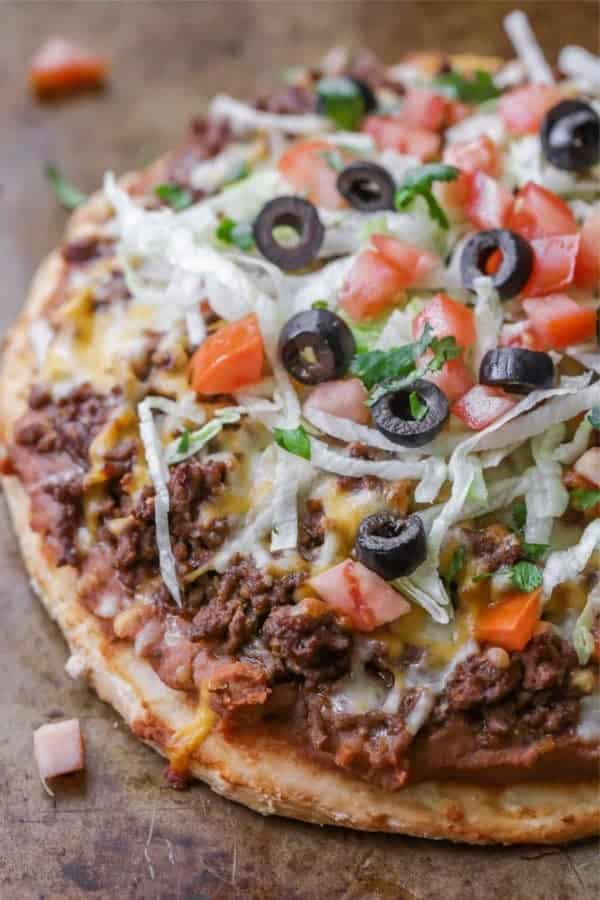 Homemade Taco Pizza