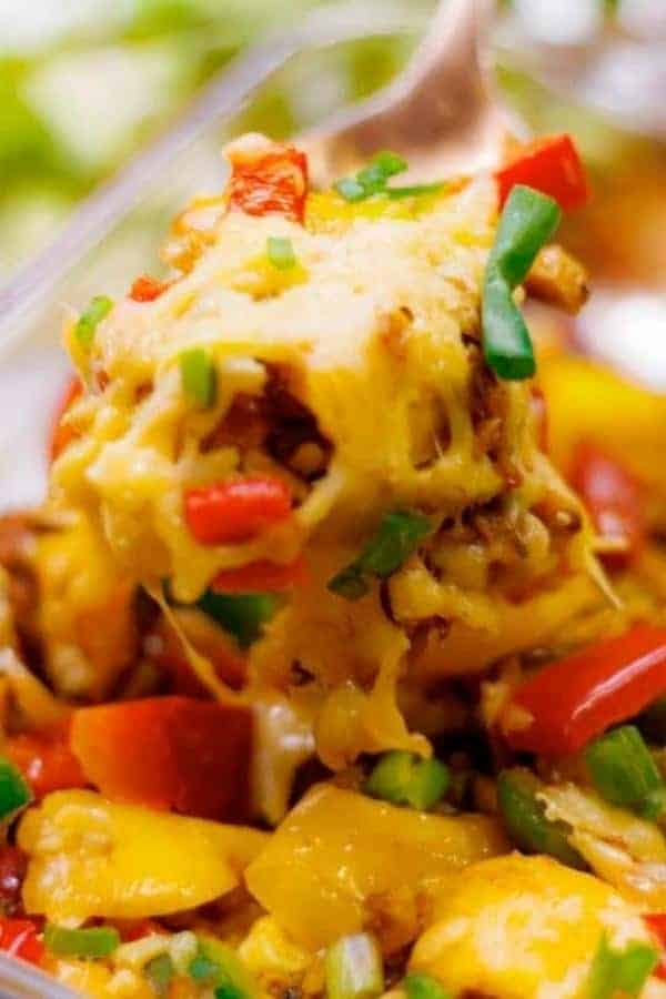 TACO STUFFED PEPPER CASSEROLE