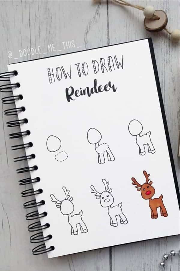 How To Draw A Reindeer