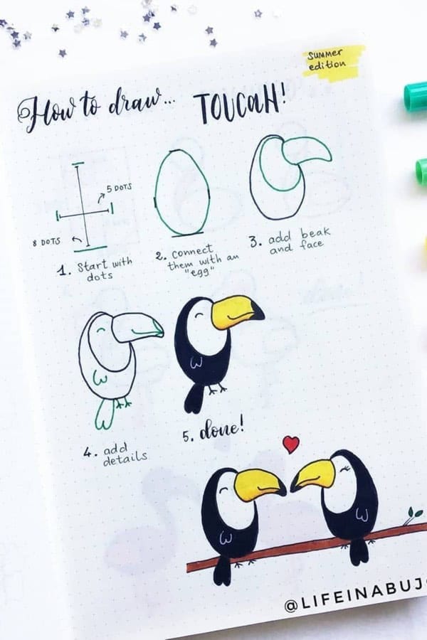 Toucan Doodle Tutorial