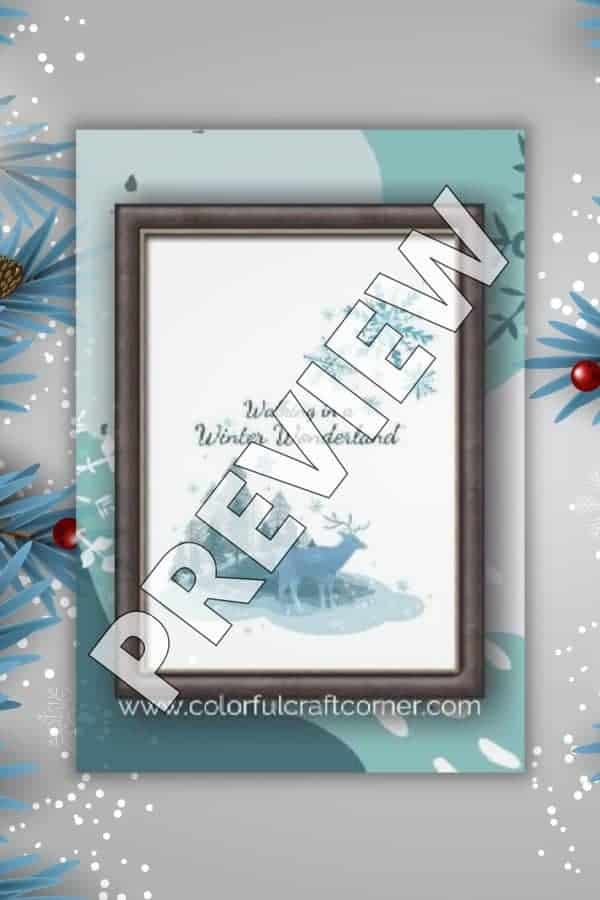 WINTER WONDERLAND PRINTABLE