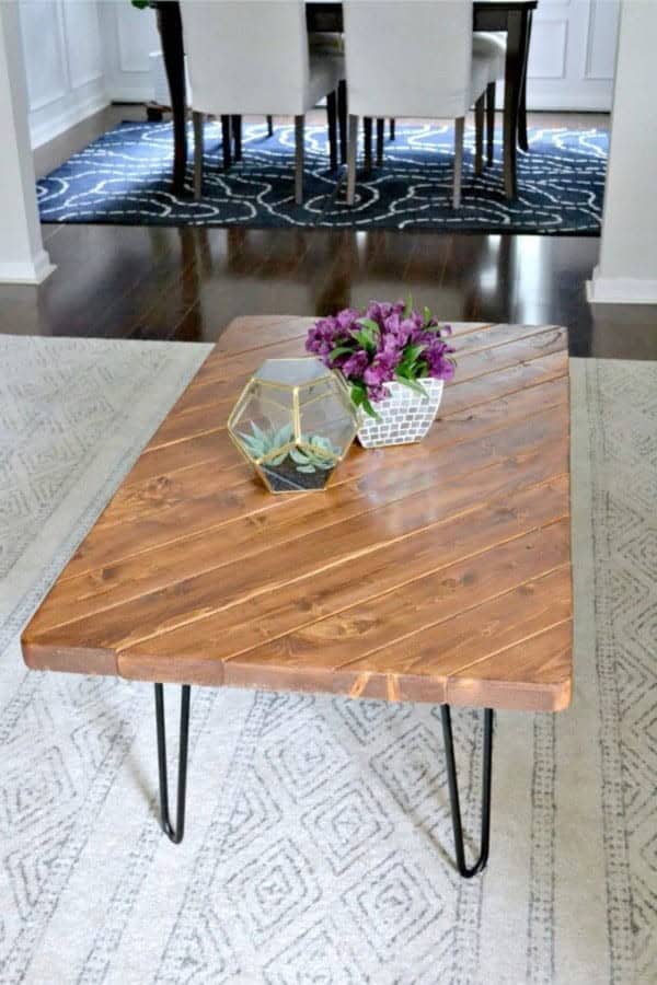 Rectangle Hairpin Coffee Table