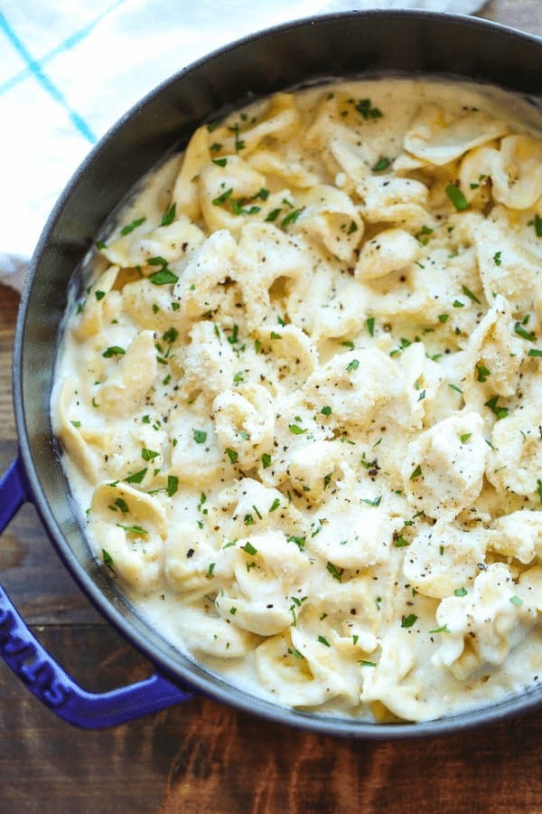 Garlic Alfredo Tortellini