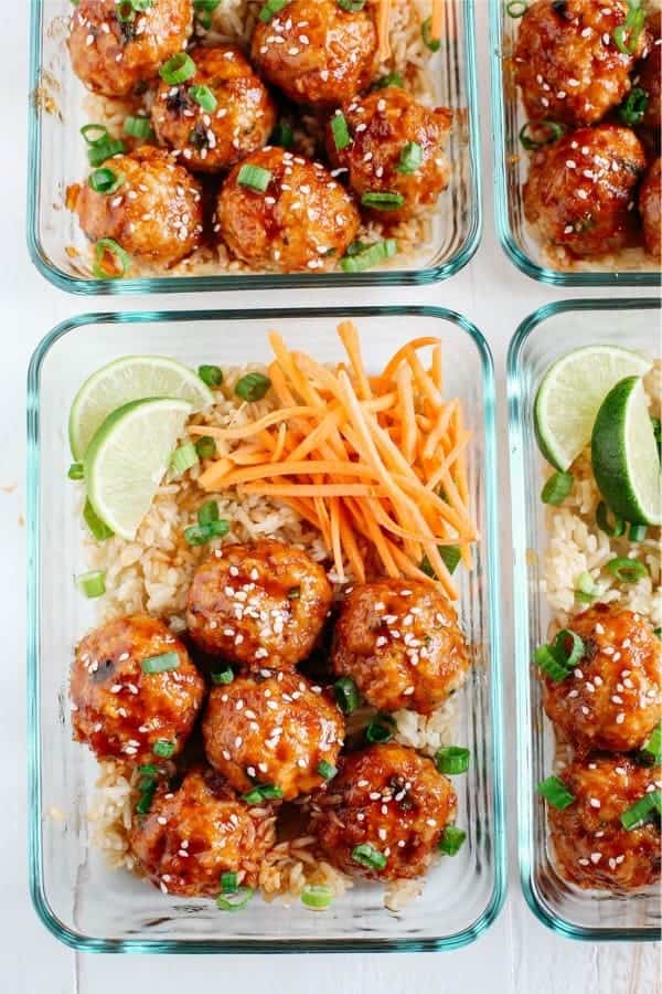 Honey Sriracha Glazed Meatballs