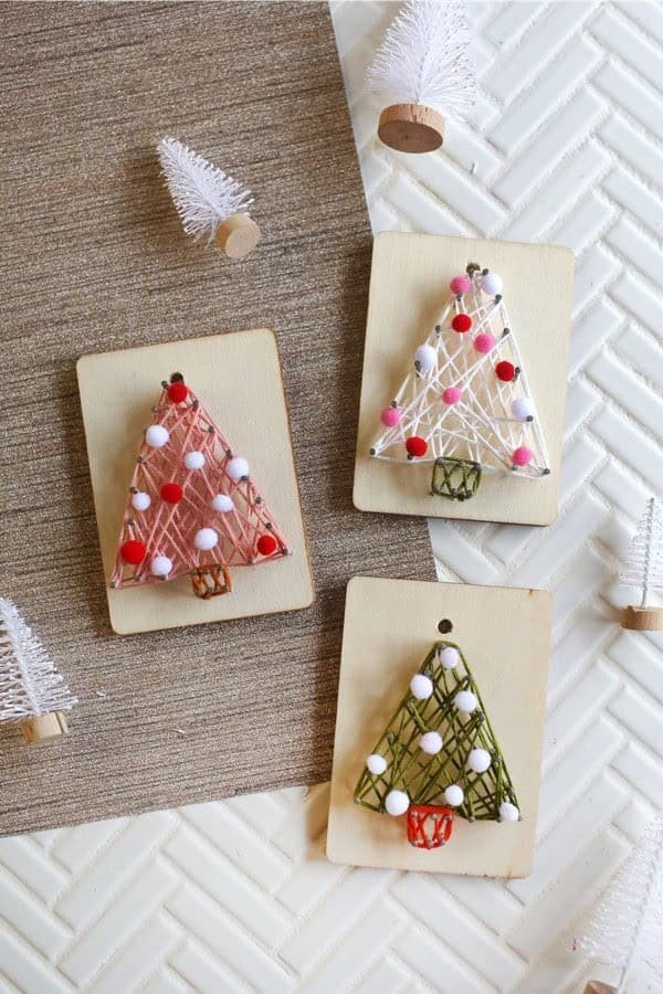 DIY String Art Ornaments