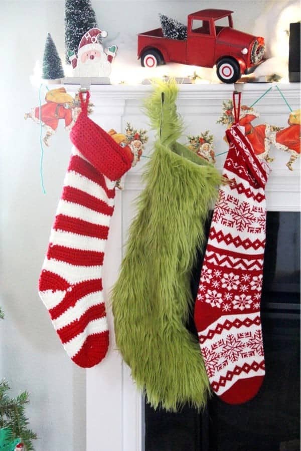 Grinch Stocking DIY