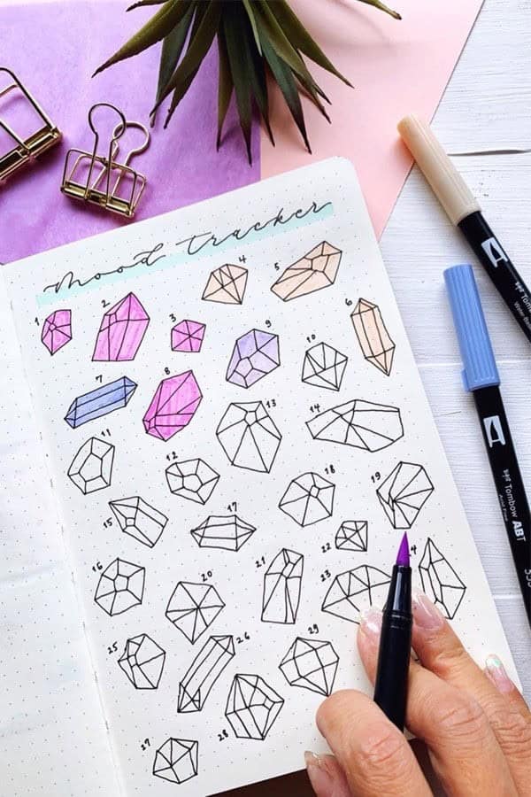 Crystal Mood Tracker For September