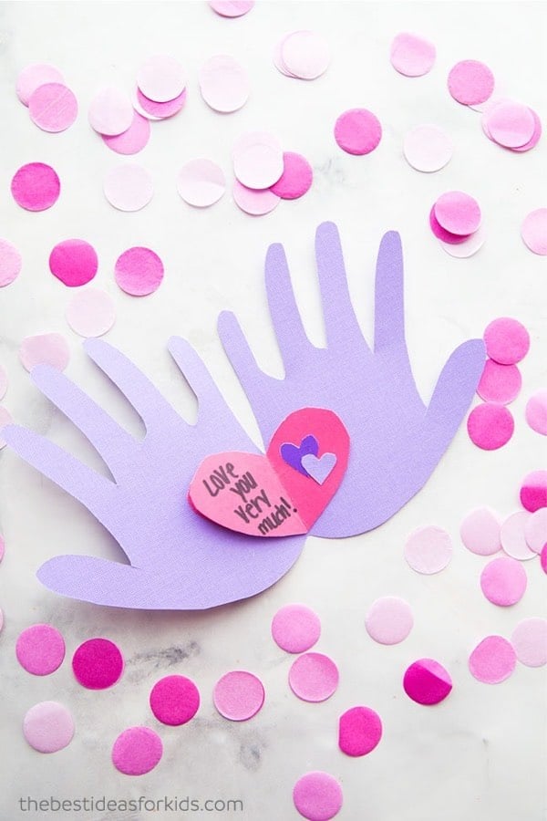 Handprint Valentine Craft