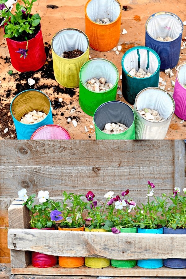 Paint Can Planters