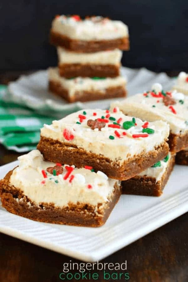 Gingerbread Cookie Bars