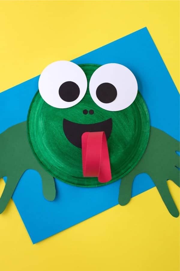 Paper Plate Frog Craft For Kids