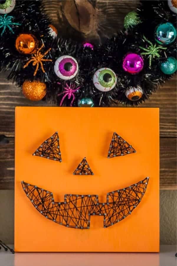 DIY Jack-O-Lantern String Art