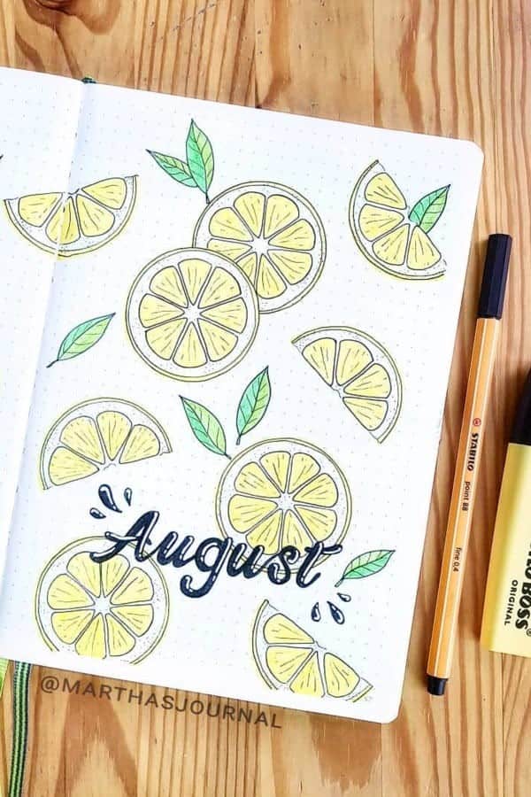 Lemon Monthly Cover For August