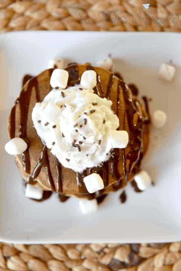 HOT CHOCOLATE PANCAKES