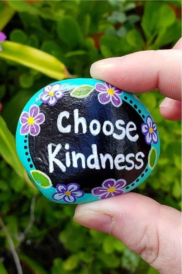 Choose Kindness Painted Stone