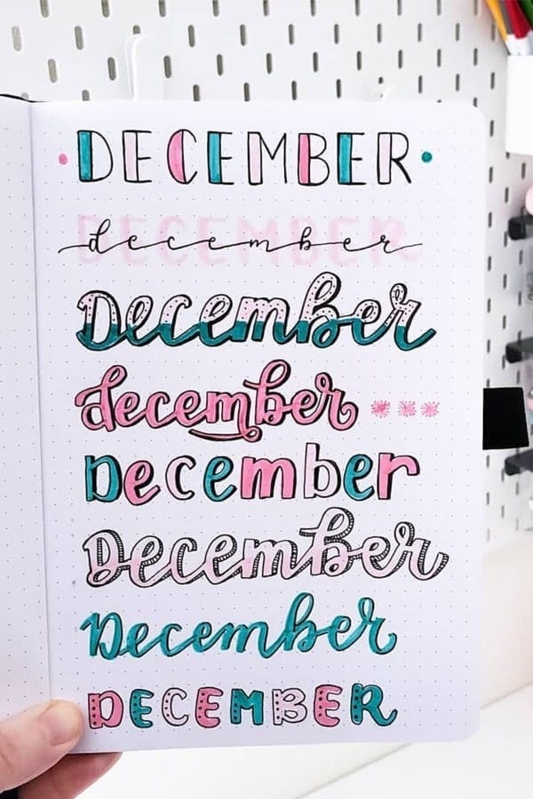 Colorful December Headers