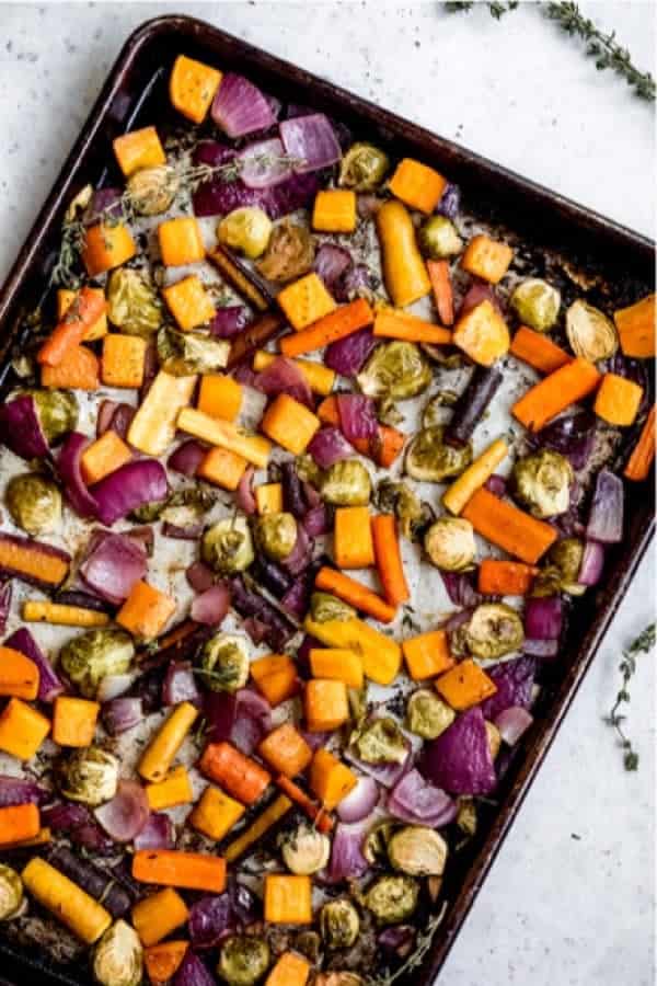 Balsamic Herb Sheet Pan Roasted Vegetables