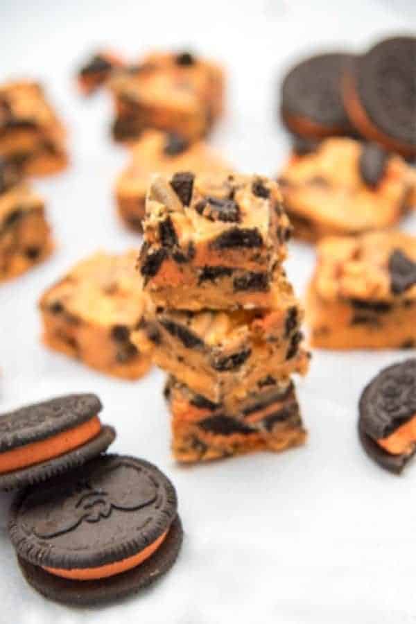 Halloween Cookies and Cream Fudge