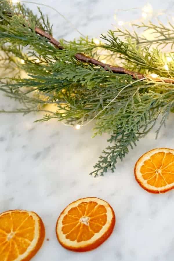 How to Make a Dried Orange Garland