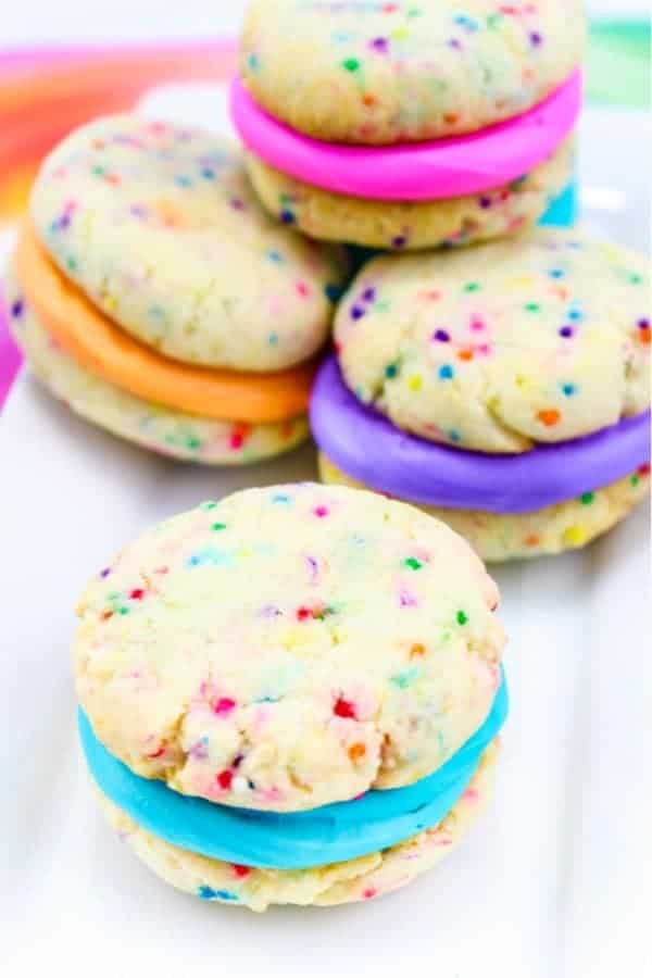 Easy Rainbow Whoopie Pies