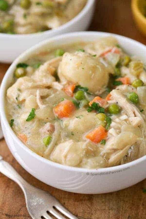 CROCKPOT CHICKEN AND DUMPLINGS