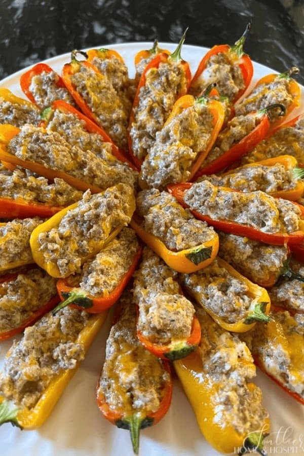 Sausage-Stuffed Mini Peppers