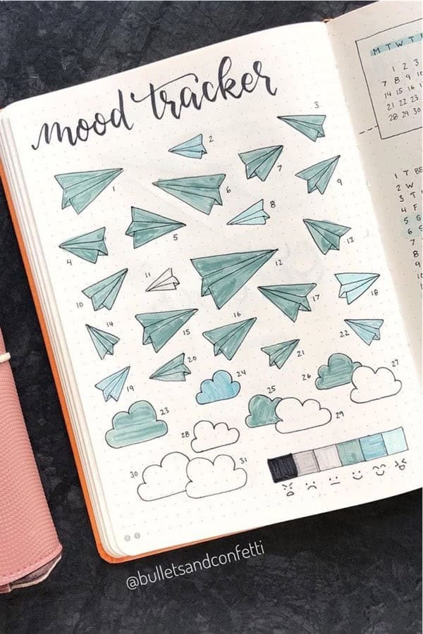 Paper Plane Mood Tracker