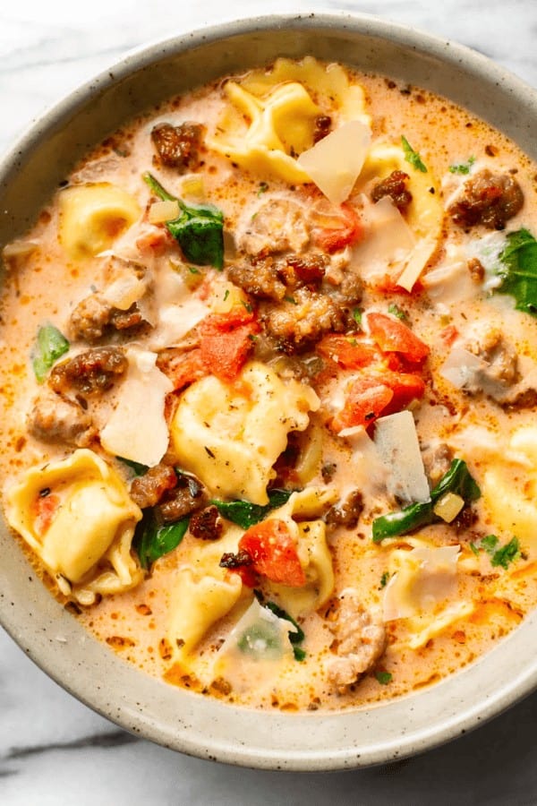 Italian Sausage Tortellini Soup