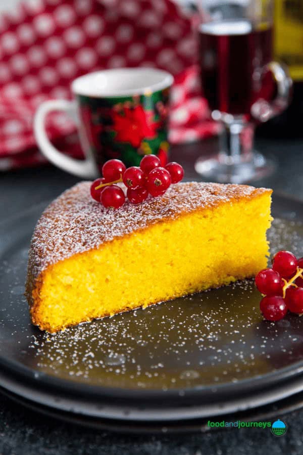 Saffron Infused Christmas Cake