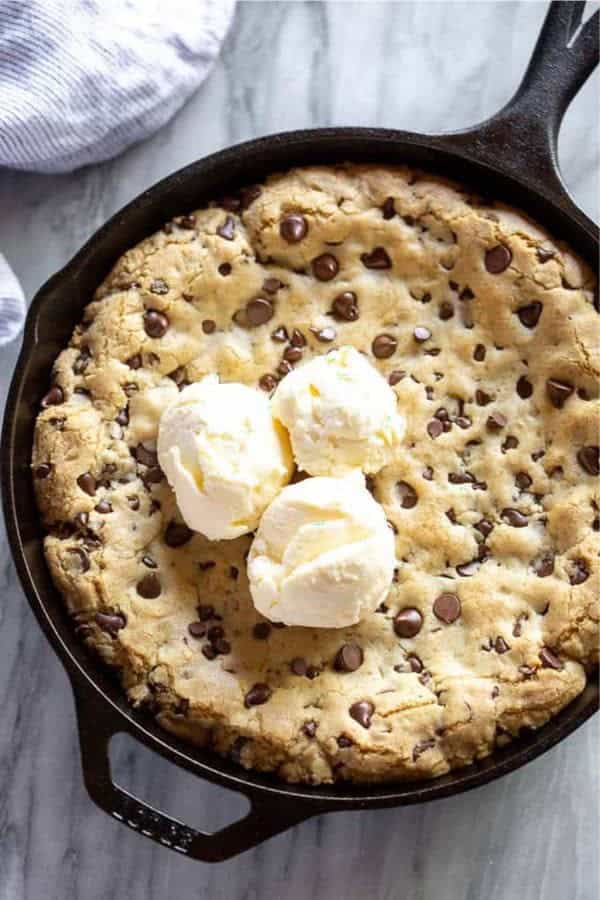 Chocolate Chip Skillet Cookie