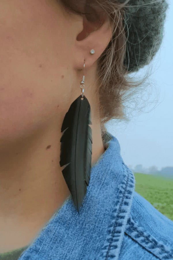 Bicycle Tube Earrings