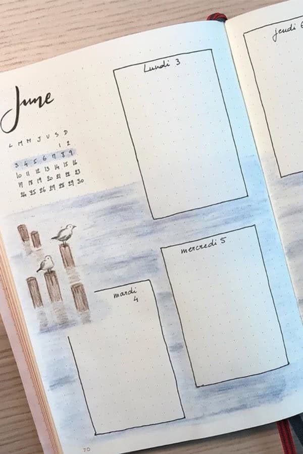 Water Theme Weekly Spread