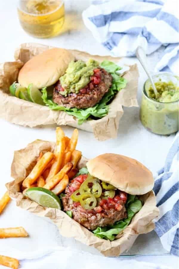 Grilled Chili Lime Turkey Burgers