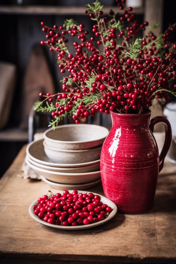 Berry Table Arrangement