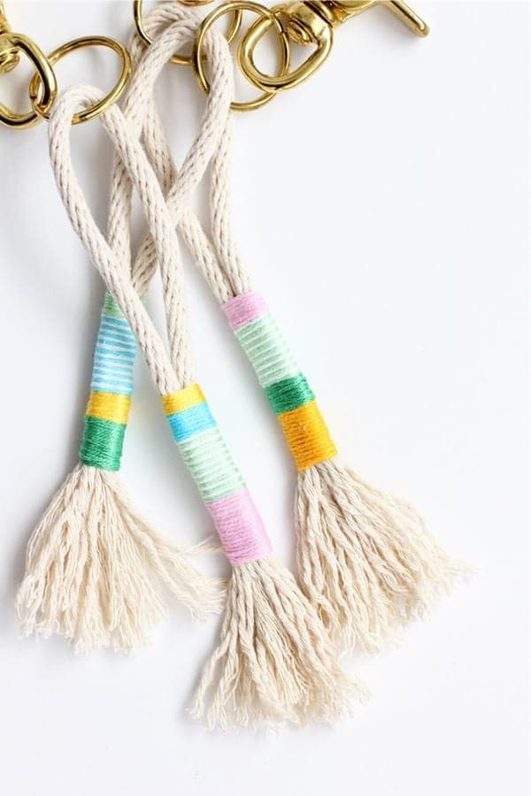 DIY Rope Tassel Keychain Tutorial