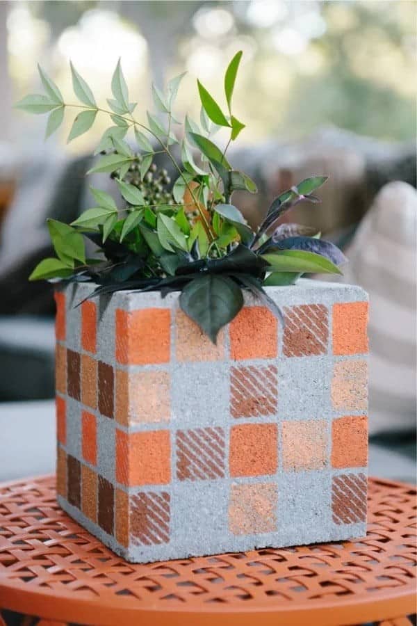 DIY Cinder Block Planters