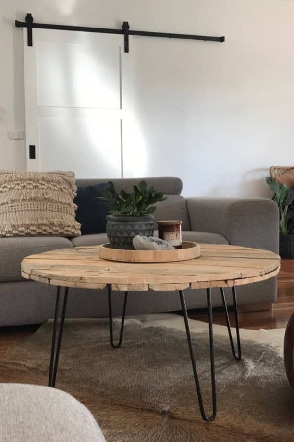 DIY Circle Coffee Table