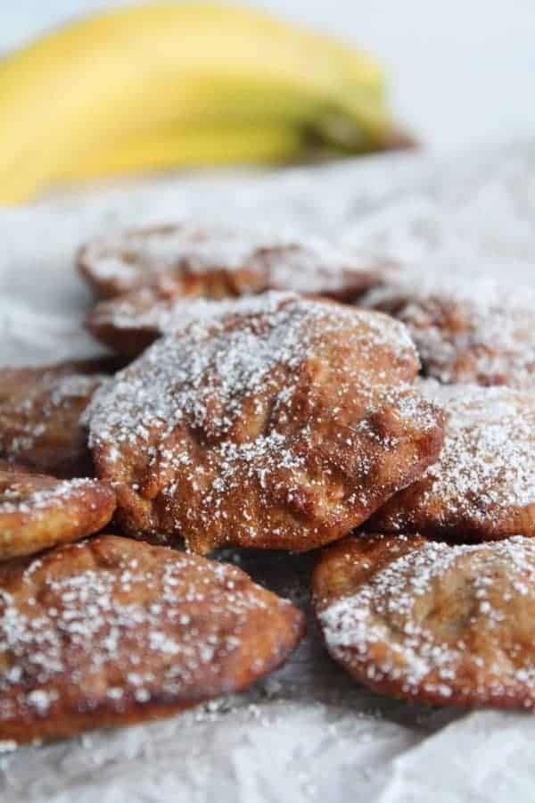 AIR FRYER BANANA FRITTERS