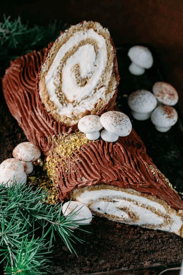 Tiramisu Yule Log