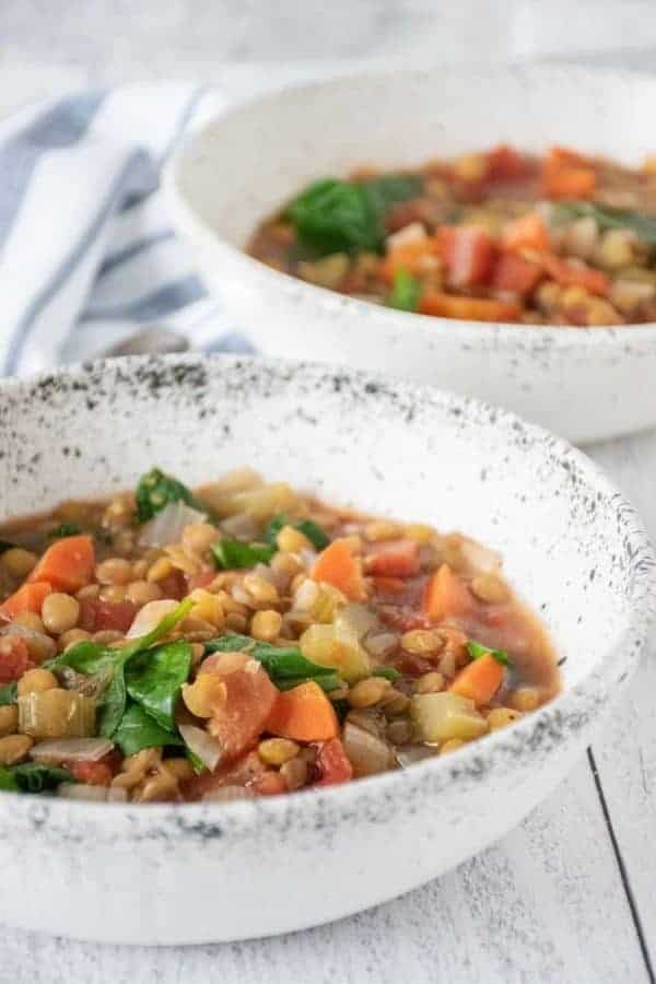 SAVORY LENTIL SOUP