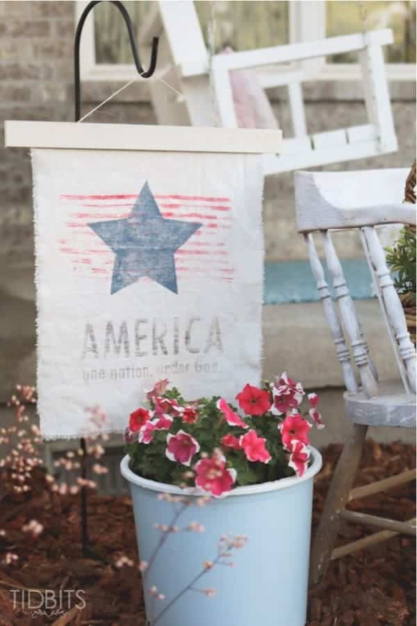 DIY Patriotic Garden Flag