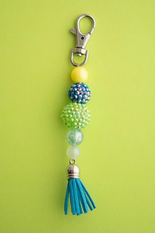 ACRYLIC BEAD KEYCHAIN