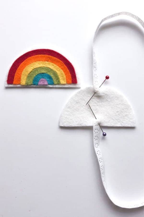 Felt Rainbow Bookmark