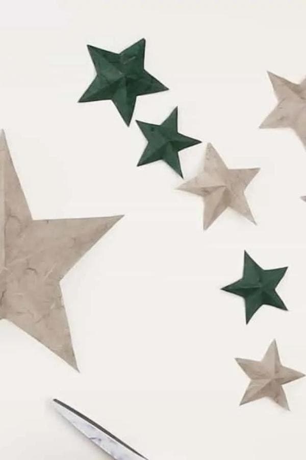 DIY CARDSTOCK PAPER STARS