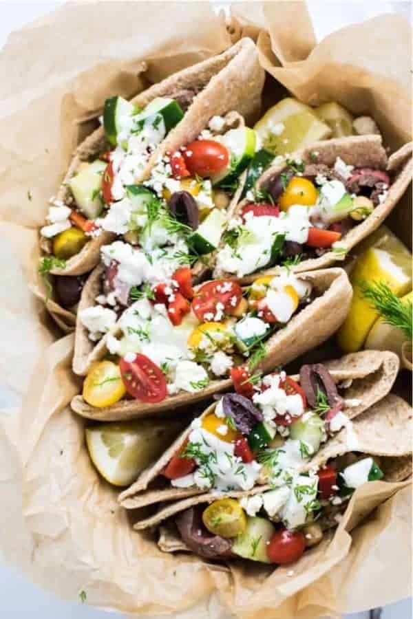 Grilled Flank Steak Pita Wraps